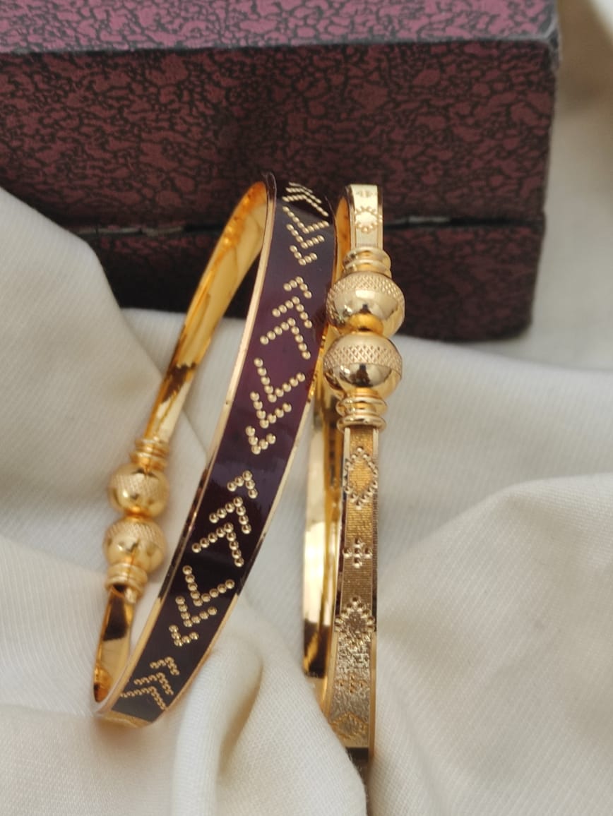 CNC Gold Plated Kadli Bracelets Wholesale Market In Surat With Price

